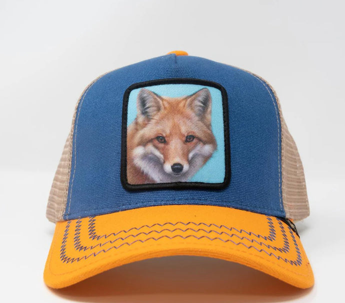 Fox Blue Orange Trucker Hat