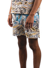 Bobby Men's Light Blue Rack City Tapestry Jacquard Shorts