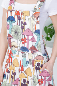 Capps White Colorful Mushroom Print Skirtall