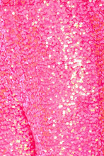 Doja Neon Pink Sparkly Sequin Straight Leg Trouser