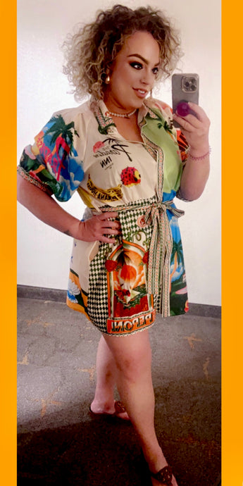 Eden Colorful Printed Dress