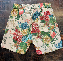 Trey Men's Beige Floral Tapestry Jacquard Shorts
