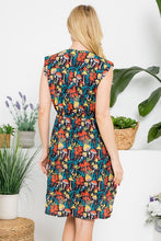Boletus Multi Colorful Mushroom Print Dress