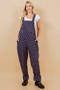 Small Printed Corduroy Overalls