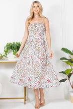 Multicolor Floral Fungi Print Cami Dress