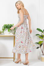 Multicolor Floral Fungi Print Cami Dress