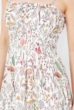 Multicolor Floral Fungi Print Cami Dress
