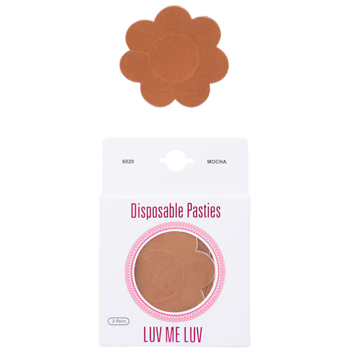 Luv Me Luv Mocha Disposable Pasties Nipple Covers
