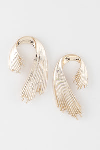 Gold Mermaid Wave Earrings