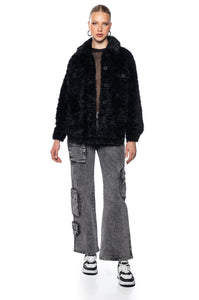 Chris Black Shaggy Faux Fur Shacket