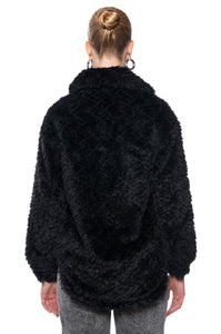Chris Black Shaggy Faux Fur Shacket