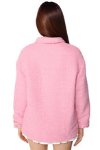 Vivian Pink Tweed Oversized Bomber
