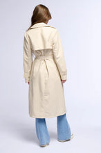 Diego Tan PU Trench Coat