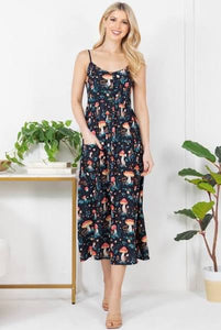 Dreamy Garden Atmosphere Design Maxi Dress