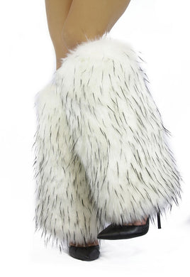 C5 Artic Fox Luxurious Faux Fur Boot Covers