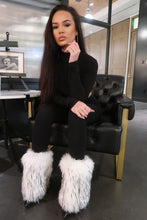 B10 Artic White Faux Fur Shoe Covers