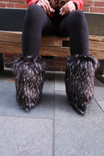 B9 Black Ice Mid Ankle Faux Fur Shoe Covers
