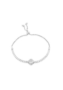 Silver Rhinestone Chic Design Bracelet