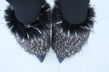 C4 Black Ice Long Faux Fur Shoe Cover