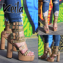 Keila Nude Platform Heels Last Sizes 7/7.5 and 9/9.5