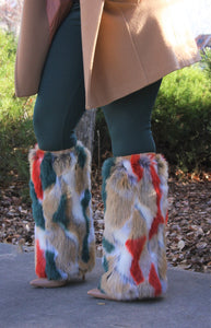 C2 Nude Hunter Mix Faux Fur Shoe Cover
