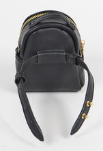 Black Mini Backpack W/Chain