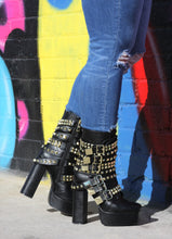 Lisa Black Platform Boots