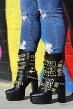 Lisa Black Platform Boots