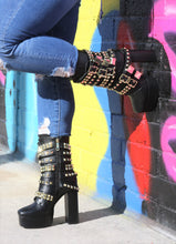 Lisa Black Platform Boots