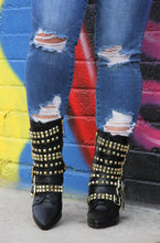 Animaal Black Booties With Gold Ornaments