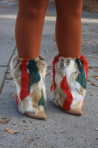 B7 Nude Hunter Faux Fur Shoe Cover