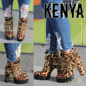 Kenya Leopard Printed Boots