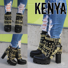 Kenya Black Platform Boots