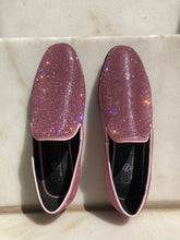 Disco Queen Pink Rhinestone Loafers