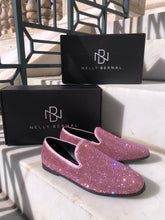 Disco Queen Pink Rhinestone Loafers