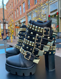 Kenya Black Platform Boots